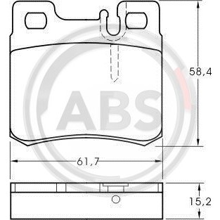 Слика на плочки A.B.S. 36687 за Mercedes E-class (w124) 200 (124.020) - 102 коњи бензин