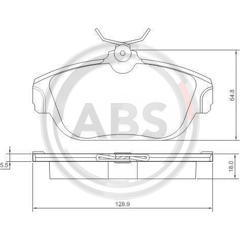 Слика на плочки A.B.S. 36710 за Volvo S90 Saloon 2.5 - 179 коњи бензин