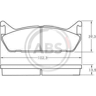 Слика на плочки A.B.S. 36723 за Mazda 323 F (BG) 1.8 16V GT - 128 коњи бензин