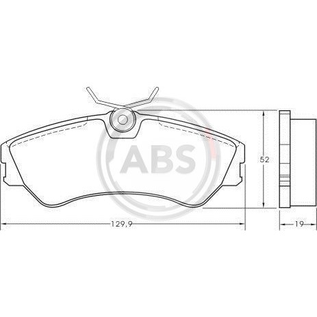 Слика на плочки A.B.S. 36752 за VW Transporter T4 Box 1.9 D - 60 коњи дизел