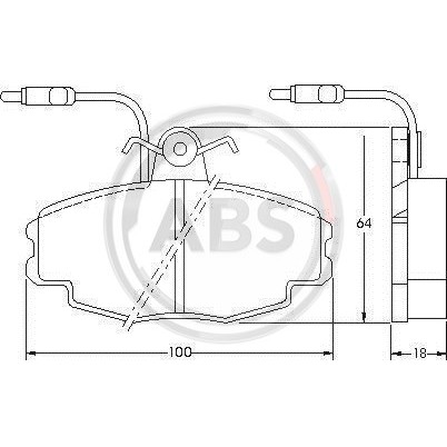 Слика на плочки A.B.S. 36770 за Citroen ZX N2 1.8 - 103 коњи бензин