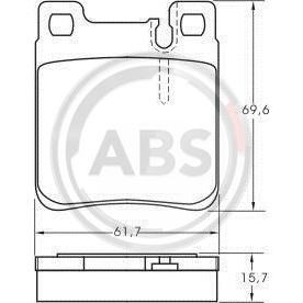 Слика на плочки A.B.S. 36787 за Mercedes CLK (c208) 430 (208.370) - 279 коњи бензин