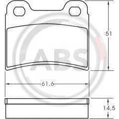 Слика на плочки A.B.S. 36814 за Ford Escort 5 Break (gal,avl) 1.8 D - 60 коњи дизел