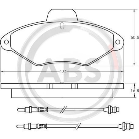 Слика на плочки A.B.S. 36836 за Citroen Xantia X1 1.9 Turbo D - 90 коњи дизел