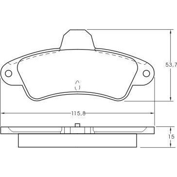 Слика на плочки A.B.S. 36844 за Ford Mondeo 1 Clipper (BNP) 1.6 i 16V - 88 коњи бензин