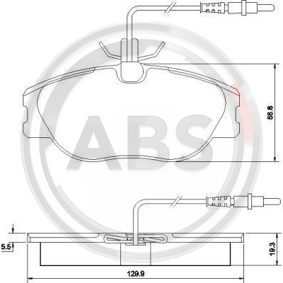 Слика на плочки A.B.S. 36899 за Citroen Jumpy U6U 2.0 i 16V - 138 коњи бензин