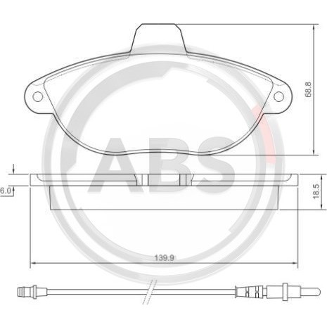 Слика на плочки A.B.S. 36911 за Citroen Jumpy BOX BS,BT,BY,BZ 2.0 HDi 95 - 94 коњи дизел