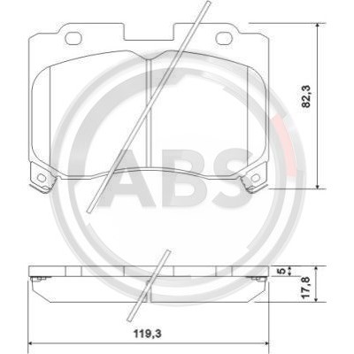 Слика на плочки A.B.S. 36937 за Lexus GS Saloon (JZS160) 300 - 219 коњи бензин