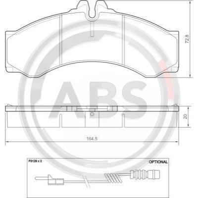 Слика на плочки A.B.S. 37000 за Mercedes Sprinter 3-t Bus (903) 311 CDI - 109 коњи дизел