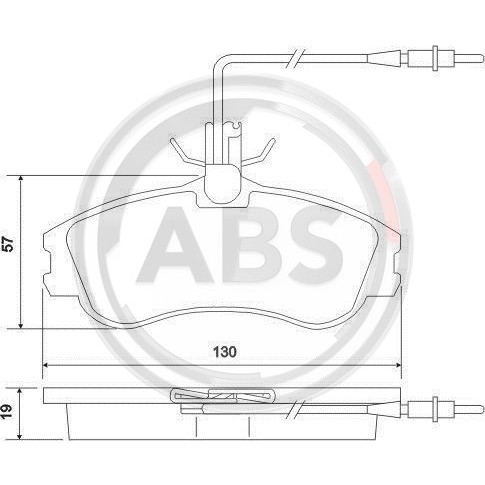 Слика на плочки A.B.S. 37016 за Peugeot 306 Convertible 2.0 16V - 135 коњи бензин