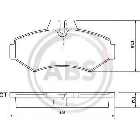 Слика на плочки A.B.S. 37124 за Mercedes Sprinter 2-t Platform (901,902) 208 D - 79 коњи дизел