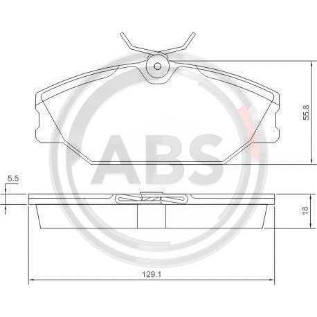 Слика на плочки A.B.S. 37138 за Renault Laguna (B56,556) 2.0 16V (556A/B) - 140 коњи бензин