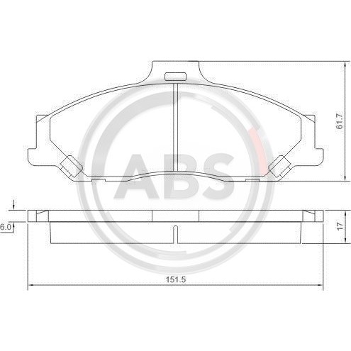 Слика на плочки A.B.S. 37193 за Fiat Duna Saloon 2.2 - 92 коњи бензин