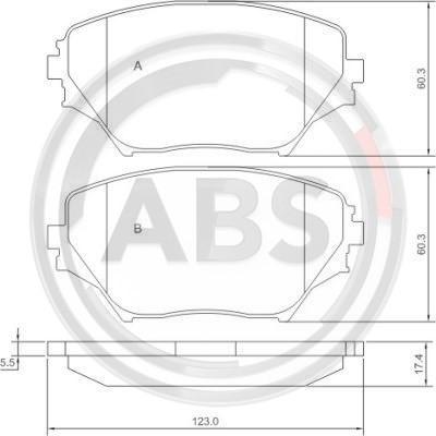 Слика на плочки A.B.S. 37230 за Toyota RAV4 (XA2) 1.8 VVTi - 125 коњи бензин