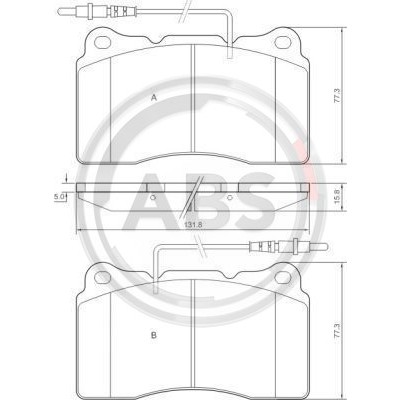 Слика на плочки A.B.S. 37271 за Peugeot 807 3.0 V6 - 204 коњи бензин