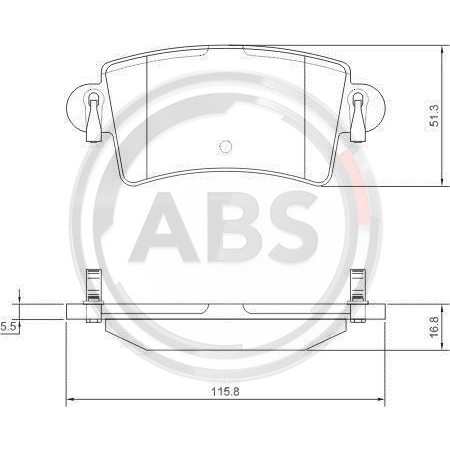 Слика на плочки A.B.S. 37289 за Renault Master 2 Bus (JD,ND) 2.5 dCi 100 (JDCV) - 99 коњи дизел