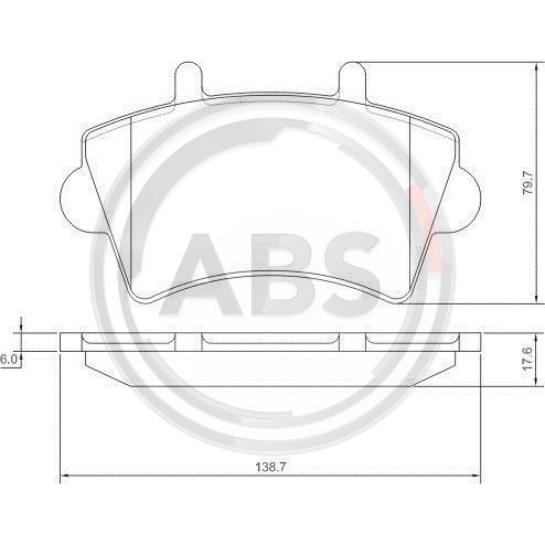 Слика на плочки A.B.S. 37290 за Opel Movano Platform (U9,E9) 2.5 DTI - 115 коњи дизел