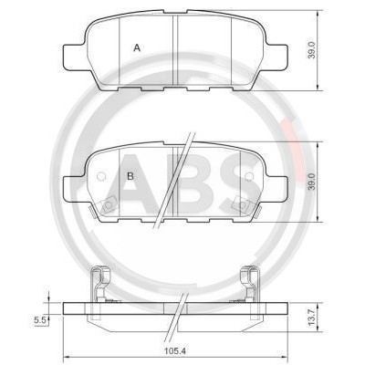 Слика на плочки A.B.S. 37321 за Infiniti FX 45 - 316 коњи бензин