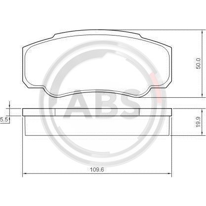 Слика на плочки A.B.S. 37333 за Peugeot Boxer Box (244) 2.0 HDi - 84 коњи дизел