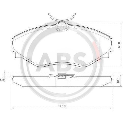 Слика на плочки A.B.S. 37342 за  Renault Espace 3 (JE0) 2.2 dCi (JE0K) - 130 коњи дизел