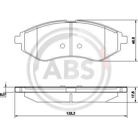 Слика на плочки A.B.S. 37352 за CHEVROLET KALOS Sedan 1.4 - 83 коњи бензин