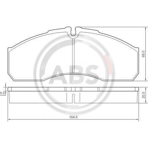 Слика на плочки A.B.S. 37379 за камион Iveco Daily 2 Bus Box 45 C 14 - 136 коњи дизел