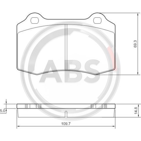 Слика на плочки A.B.S. 37388 за CHRYSLER 300C 5.7 - 340 коњи бензин