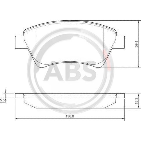 Слика на плочки A.B.S. 37397 за Renault Kangoo Express (FC0-1) 1.6 16V bivalent - 82 коњи Бензин/Метан (CNG)