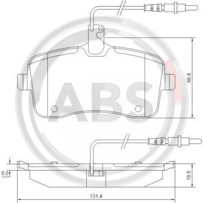 Слика на плочки A.B.S. 37430 за Peugeot 407 SW 1.8 16V - 125 коњи бензин