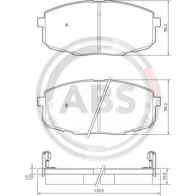 Слика на плочки A.B.S. 37442 за Hyundai i30 CW 1.6 - 122 коњи бензин