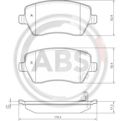 Слика на плочки A.B.S. 37478 за Suzuki Splash 1.0 - 68 коњи бензин