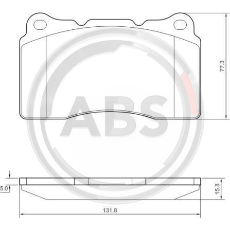 Слика на плочки A.B.S. 37479 за Volvo S60 Sedan R 2,5 T AWD - 300 коњи бензин