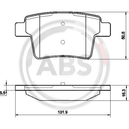 Слика на плочки A.B.S. 37489 за Ford Mondeo 3 Clipper (BWY) 2.5 V6 24V - 170 коњи бензин