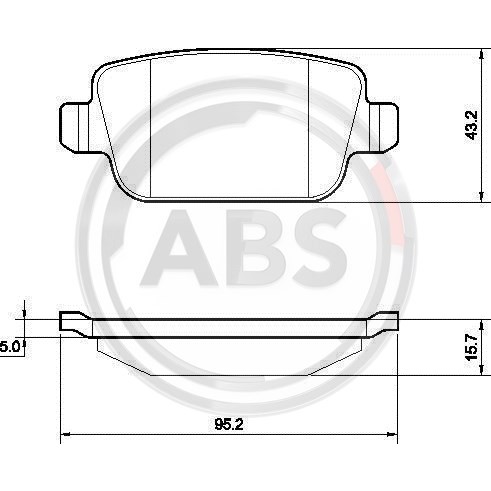 Слика на плочки A.B.S. 37561 за Ford Mondeo 4 Turnier 1.8 TDCi - 125 коњи дизел