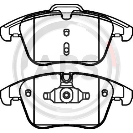 Слика на плочки A.B.S. 37568 за Ford Mondeo 4 2.0 Flexifuel - 145 коњи Бензин/Етанол