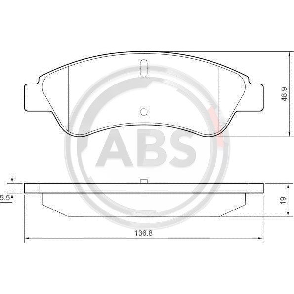 Слика на плочки A.B.S. 37578 за Citroen Relay Platform BUS 2.2 HDi 120 - 120 коњи дизел