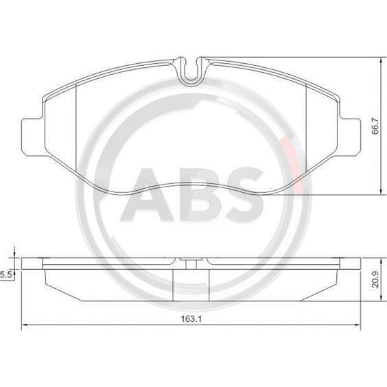 Слика на плочки A.B.S. 37633 за камион Iveco Daily 2006 Platform 29L10 - 95 коњи дизел