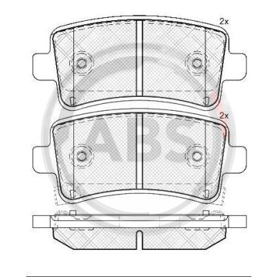 Слика на плочки A.B.S. 37729 за Opel Insignia Hatchback 2.0 CDTI 4x4 - 160 коњи дизел