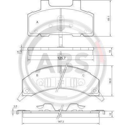 Слика на Плочки A.B.S. 38215