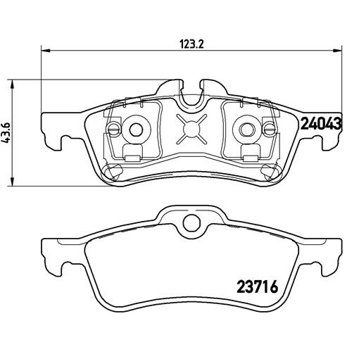 Слика на плочки A.B.S. BREMBO P06032 за Mini Convertible (R52) John Cooper Works - 210 коњи бензин