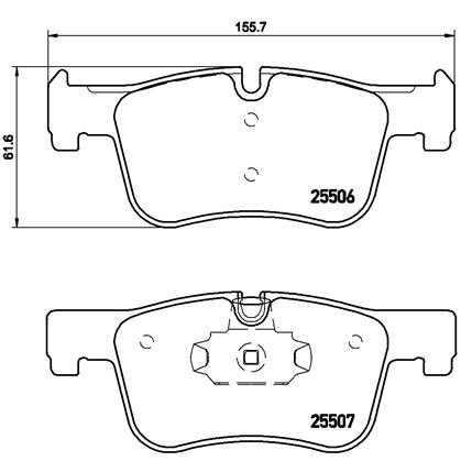 Слика на плочки A.B.S. BREMBO P06070 за BMW 1 F21 120 d xDrive - 200 коњи дизел