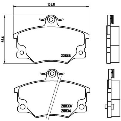 Слика на Плочки A.B.S. BREMBO P23017