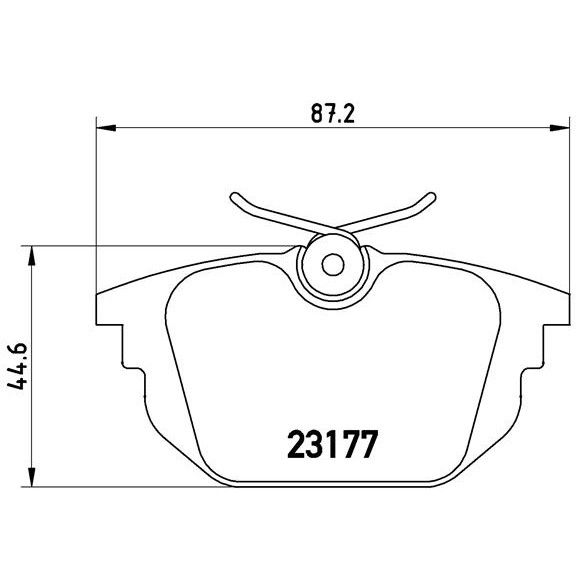 Слика на плочки A.B.S. BREMBO P23026 за Fiat Coupe FA 175 2.0 20V - 147 коњи бензин