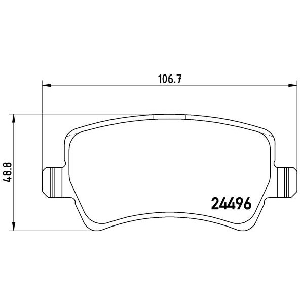 Слика на плочки A.B.S. BREMBO P24078 за Volvo V60 1.5 T2 - 122 коњи бензин