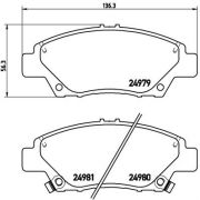 Слика 1 на плочки A.B.S. BREMBO P28050