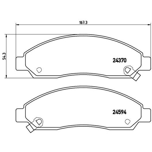 Слика на плочки A.B.S. BREMBO P34005 за CHEVROLET COLORADO 2.8 - 177 коњи бензин