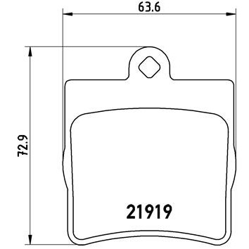 Слика на плочки A.B.S. BREMBO P50025 за Mercedes C-class Estate (s202) C 220 T D (202.182) - 95 коњи дизел