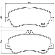 Слика 1 на плочки A.B.S. BREMBO P50086