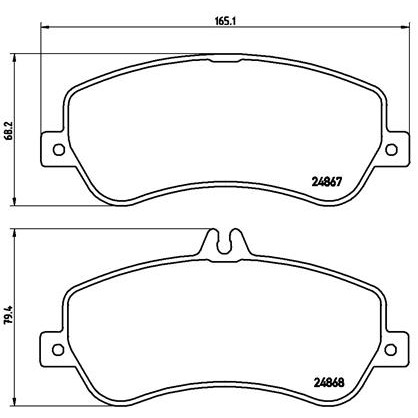 Слика на плочки A.B.S. BREMBO P50086 за Mercedes GLK-class (x204) 250 4-matic (204.937) - 211 коњи бензин