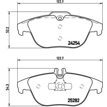 Слика на плочки A.B.S. BREMBO P50104 за Mercedes E-class Convertible (a207) E 350 BlueTEC (207.426) - 252 коњи дизел